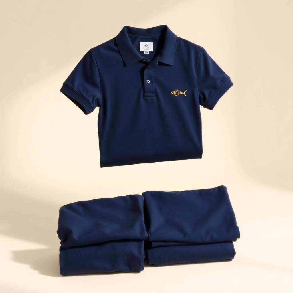 Faith Crest Polo — Matthew 4:19