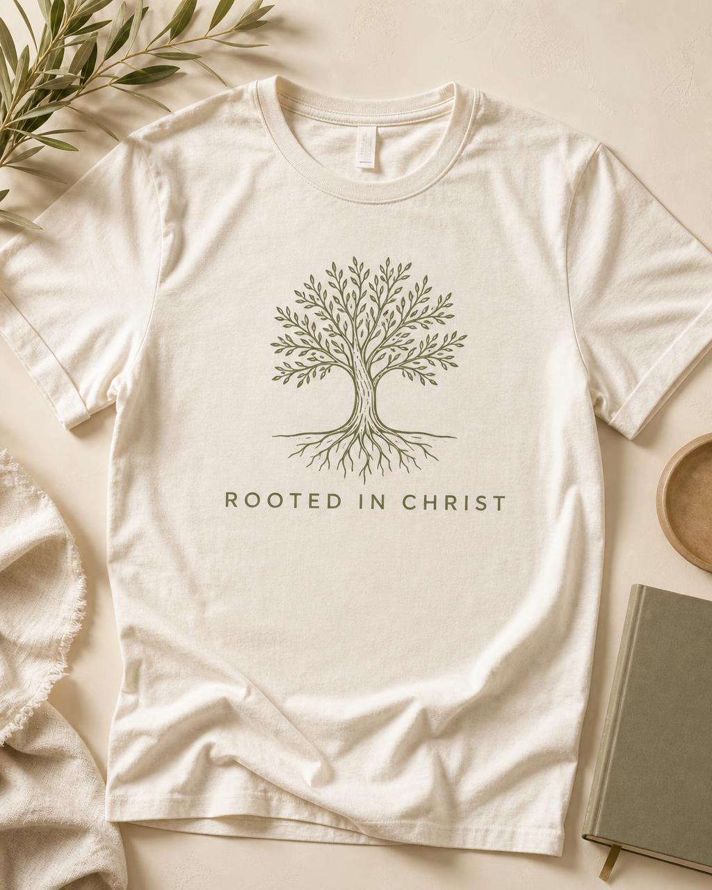 Rooted In Christ Tee — Colossians 2:7